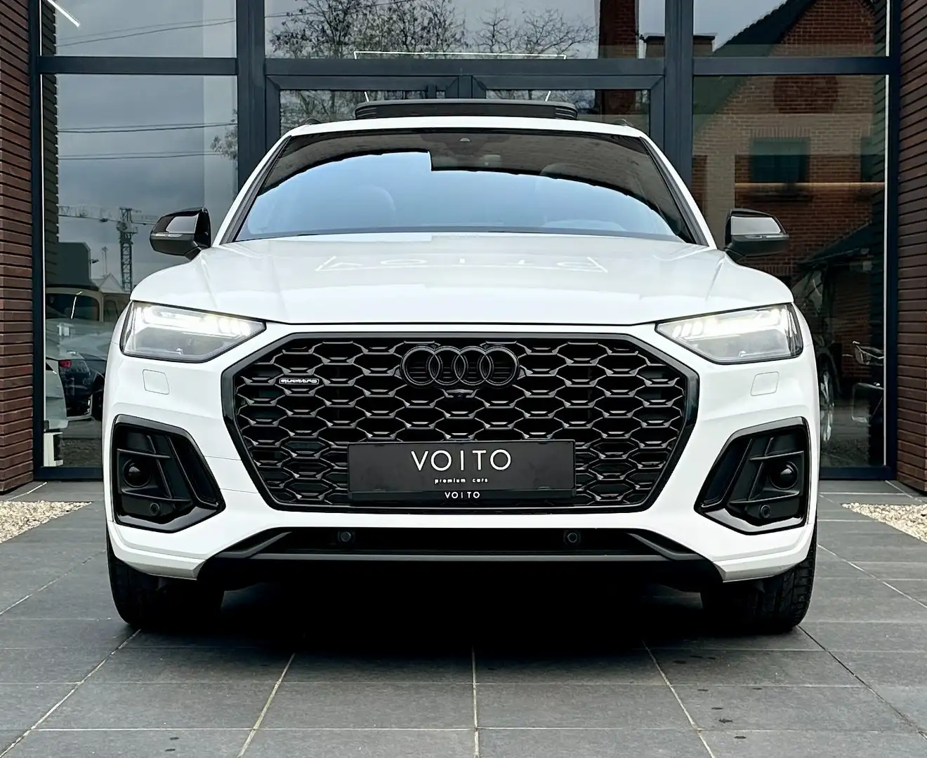 Audi Q5 55TFSIe Sportback quattro S-LINE COMP/PANO/360/AIR Blanc - 2