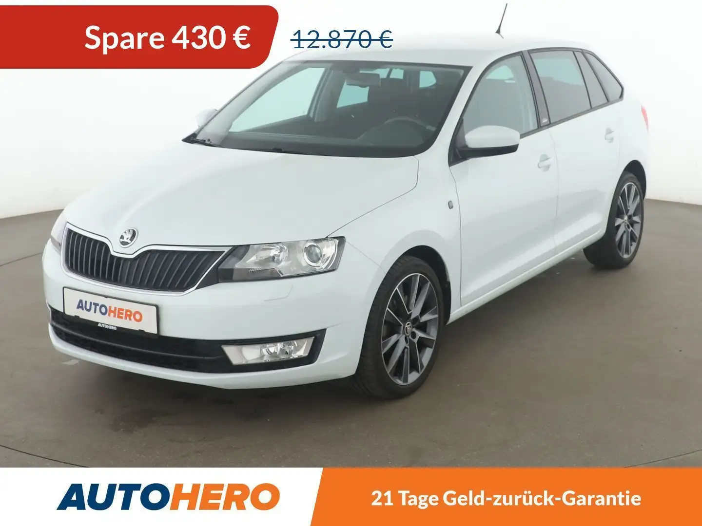 Skoda Rapid/Spaceback 1.4 TSI Edition Aut.*XENON*TEMPO*PDC*SHZ Weiß - 1