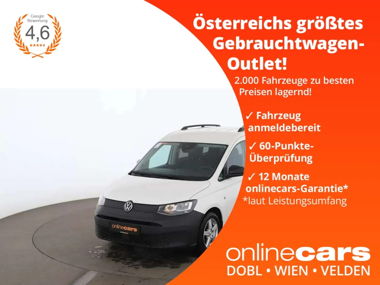 Volkswagen Caddy 2.0 TDI SITZHZG TEMP ASSIST KLIMA PDC Weiß - 1