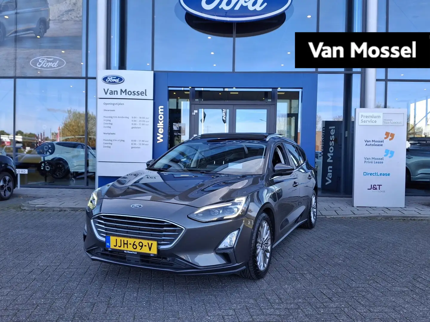 Ford Focus Wagon 1.0 EcoBoost Hybrid Titanium X Panoramadak | Gris - 1