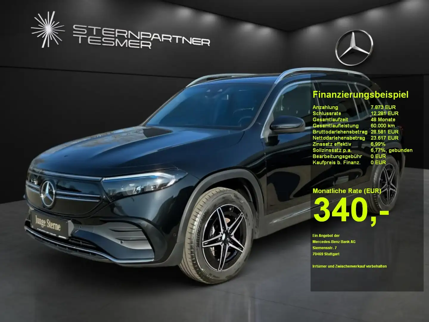 Mercedes-Benz EQB 250 AMG-Line Mbux Kamera Tempom. Parktronic Schwarz - 1