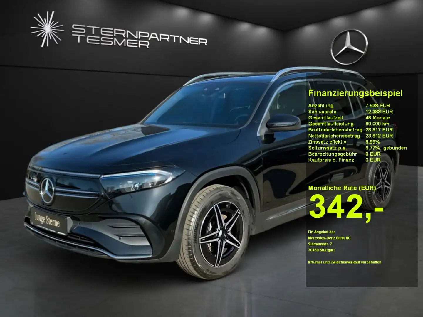 Mercedes-Benz EQB 250 AMG-Line Mbux Kamera Tempom. Parktronic Negro - 1