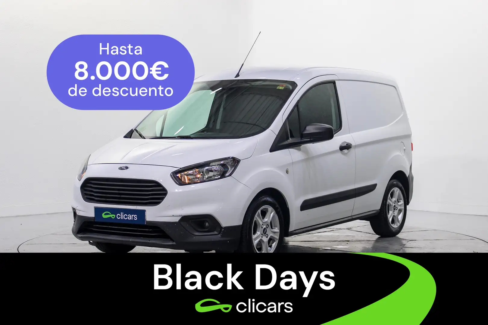 Ford Transit Courier Van 1.0 Ecob. Trend Blanc - 1