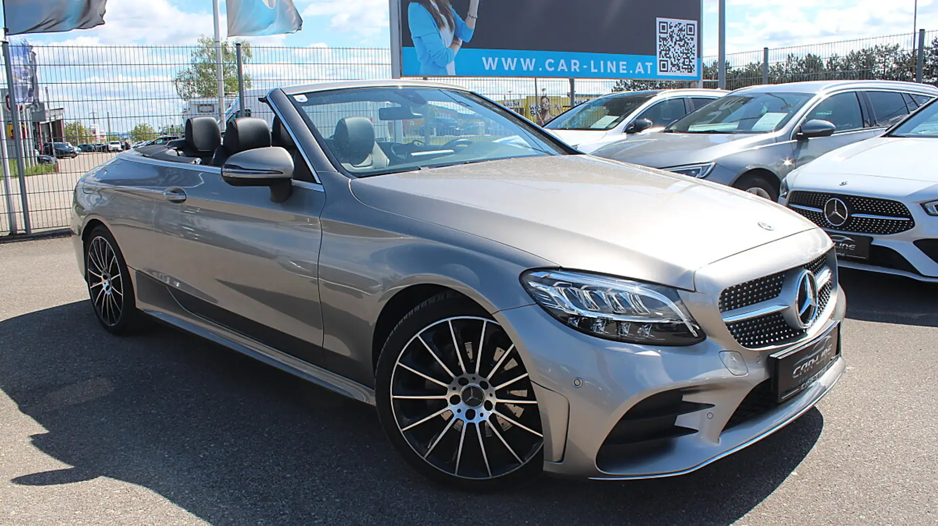 Mercedes-Benz C 200 Cabrio Aut. AMG Paket Abstand LED Navi ... Grau - 2