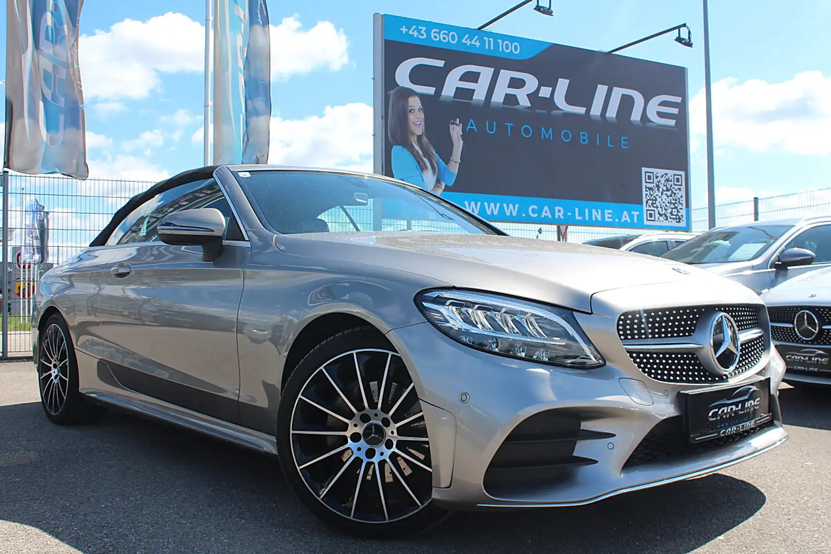 Mercedes-Benz C 200 Cabrio Aut. AMG Paket Abstand LED Navi ... Grau - 1