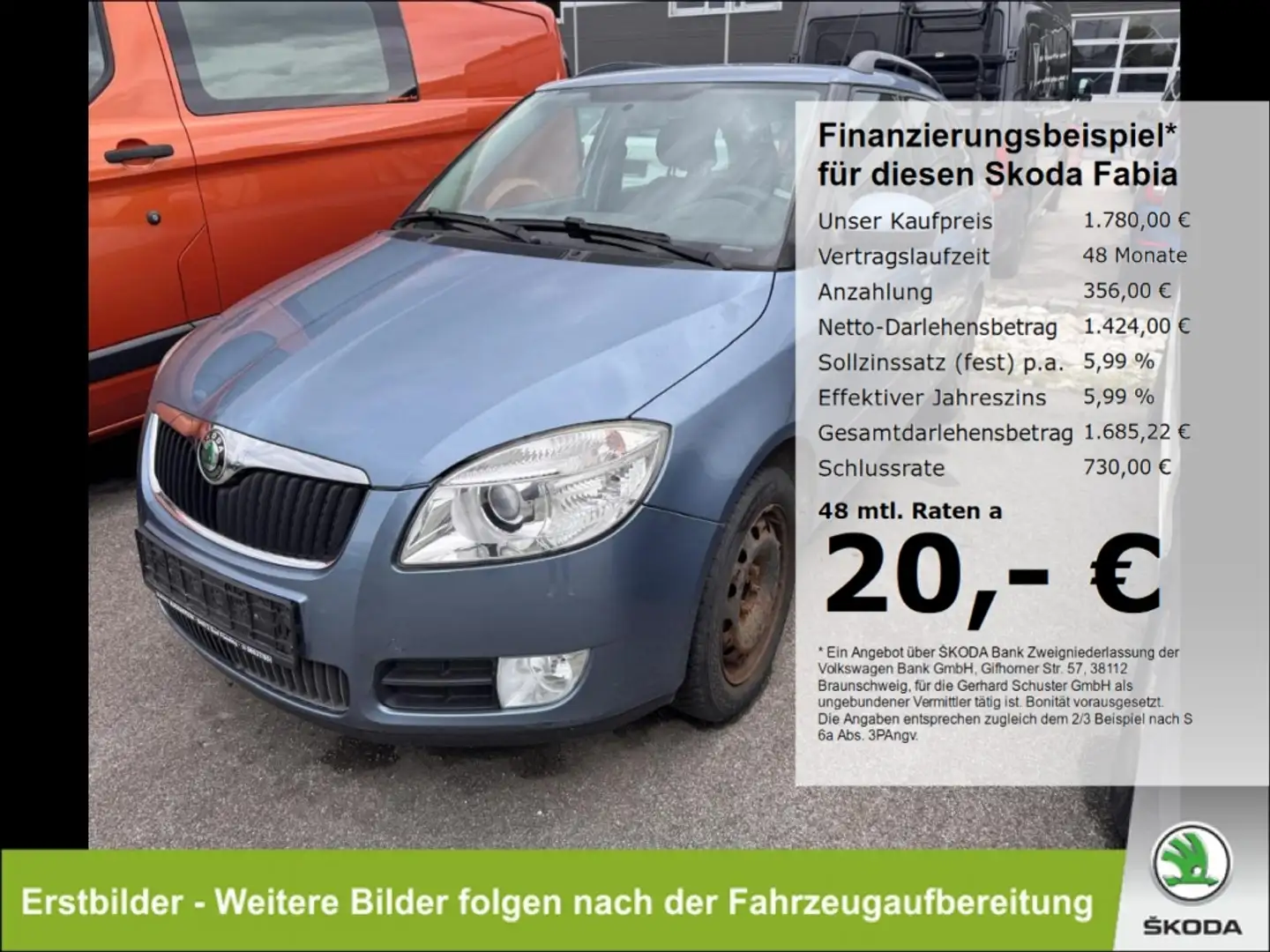 Skoda Fabia Combi 1.4TSI Style Edition Klimaaut SHZ Temp PDC Grau - 1