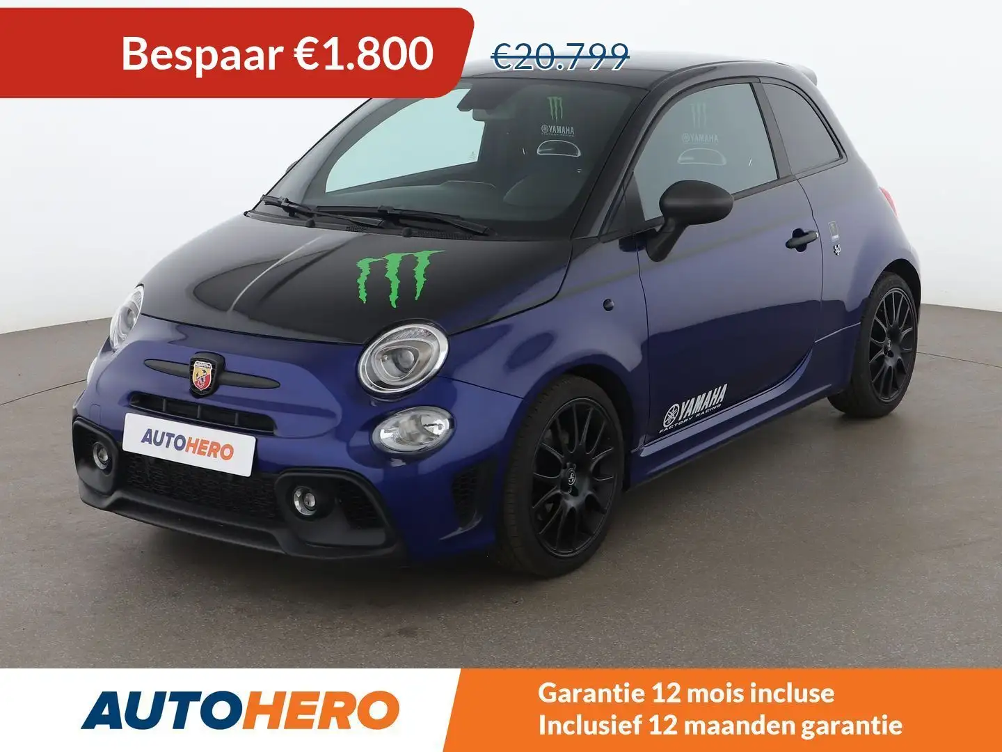 Abarth 595 1.4 Turbo Monster Energy Yamaha Azul - 1