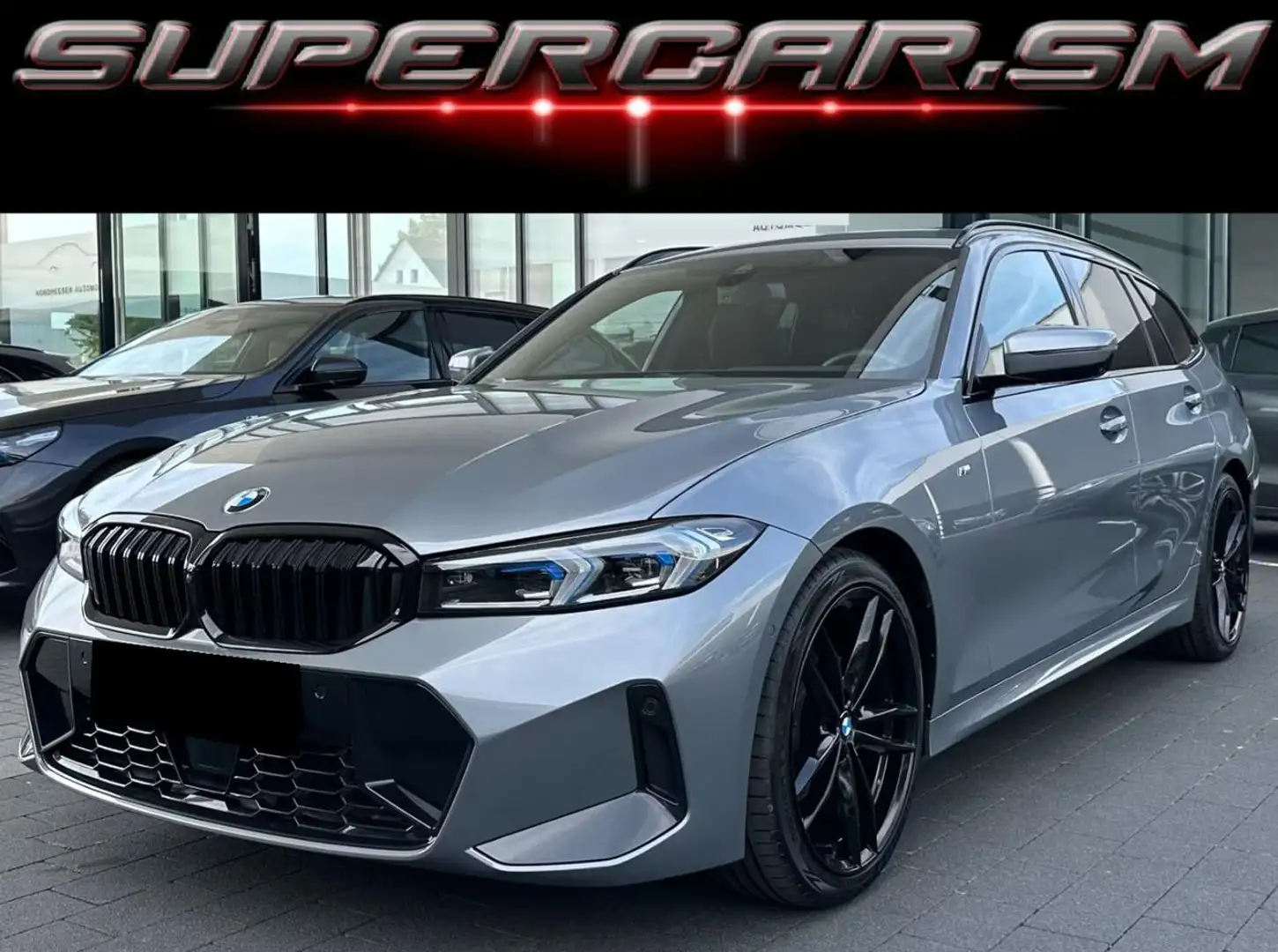 BMW 320 D TOURING M SPORT BLACK 19 TELECAMERA 360 Gris - 1