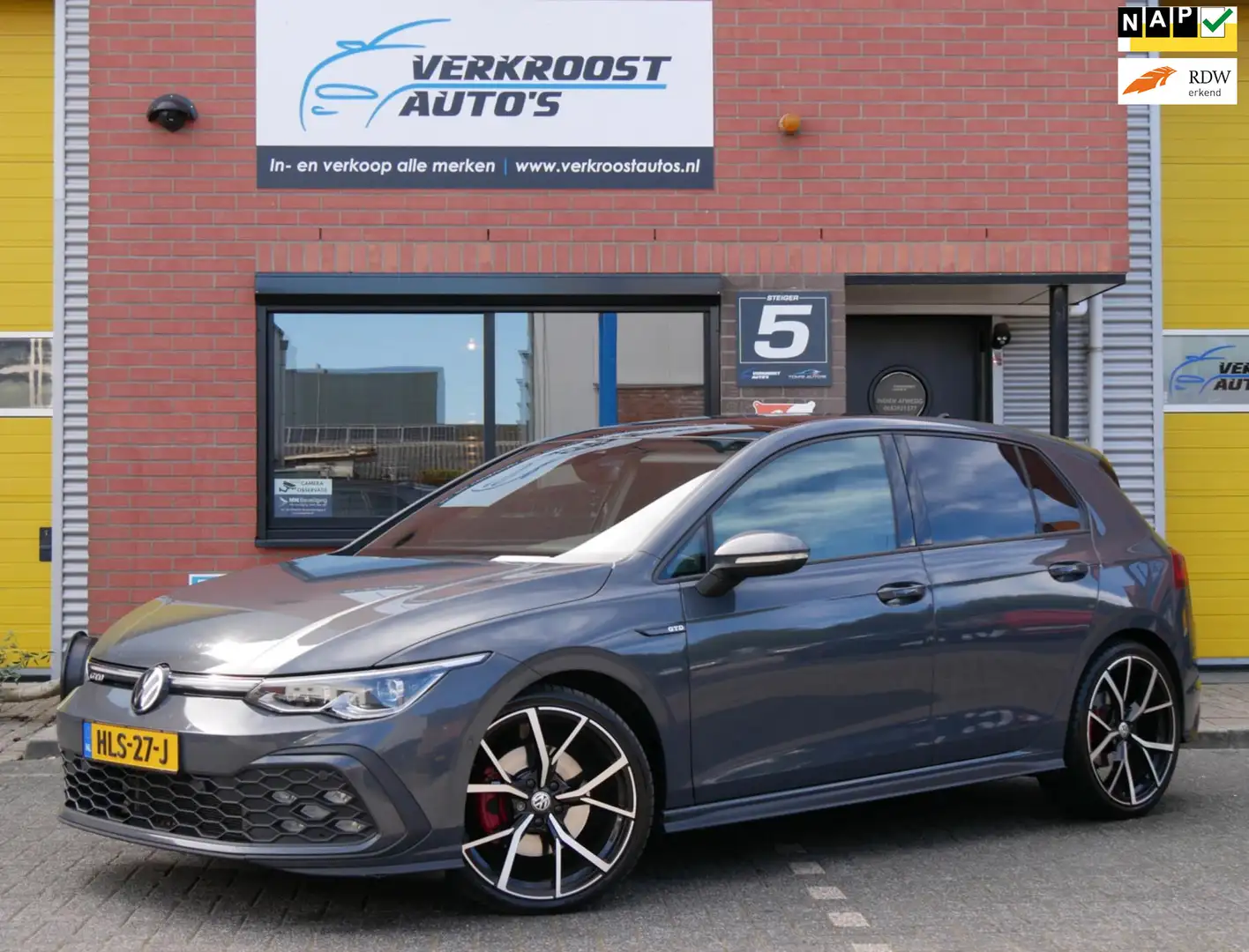 Volkswagen Golf 2.0 TDI GTD. pano. IQ led. leder. memory. camera. Gris - 1