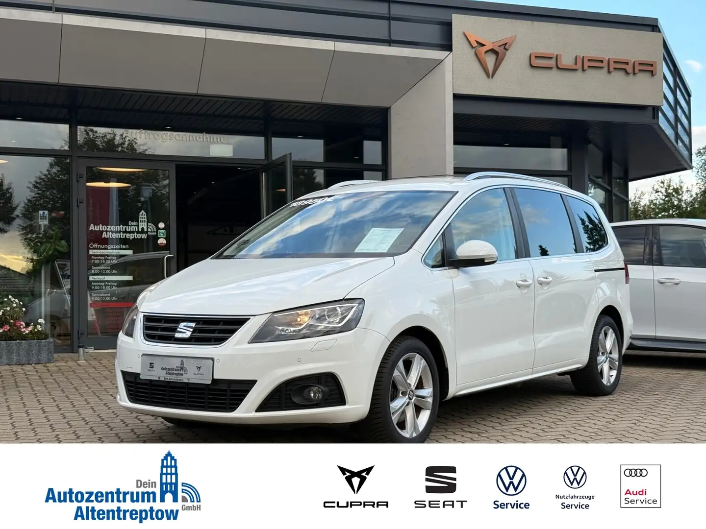 SEAT Alhambra 2.0 TDI DSG Style Plus NAVI XENON RFK Blanc - 1