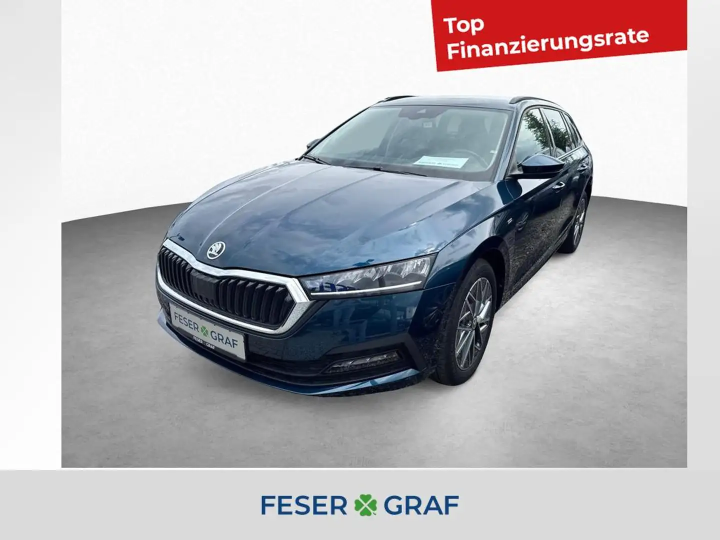 Skoda Octavia Combi Clever 1.5 TSI mHEV 7-DSG *KESSY*NAVI Blau - 1