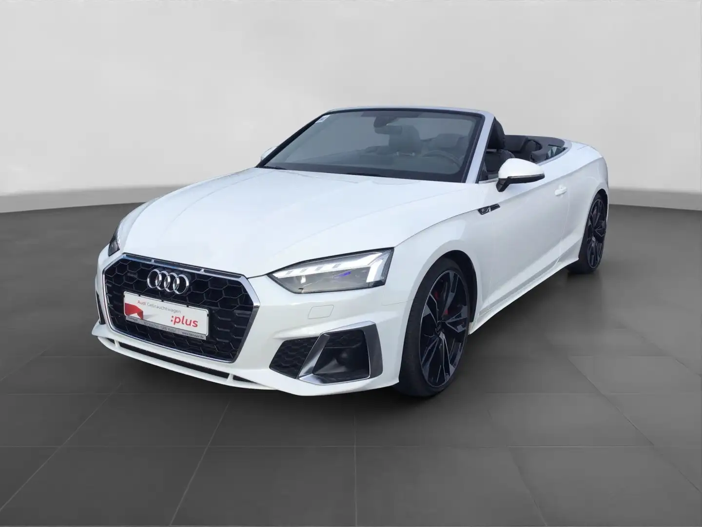 Audi A5 A5 Cabrio 40 TFSI Q 2x S LINE LM20 LEDER MATRIX Weiß - 2