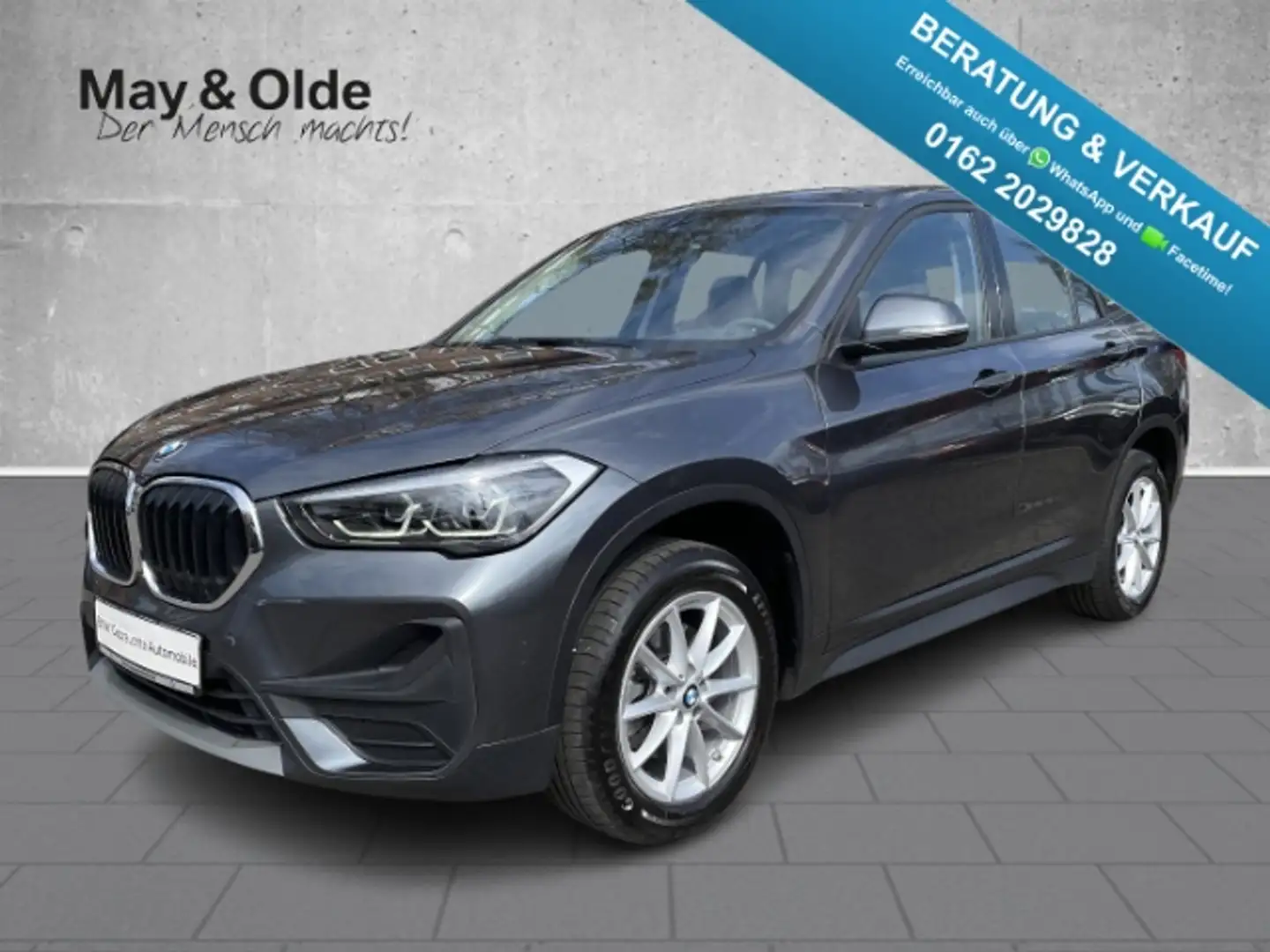 BMW X1 SDRIVE18D Navi LED El. Heckkl 2-Zonen-Klimaautom K Grijs - 1