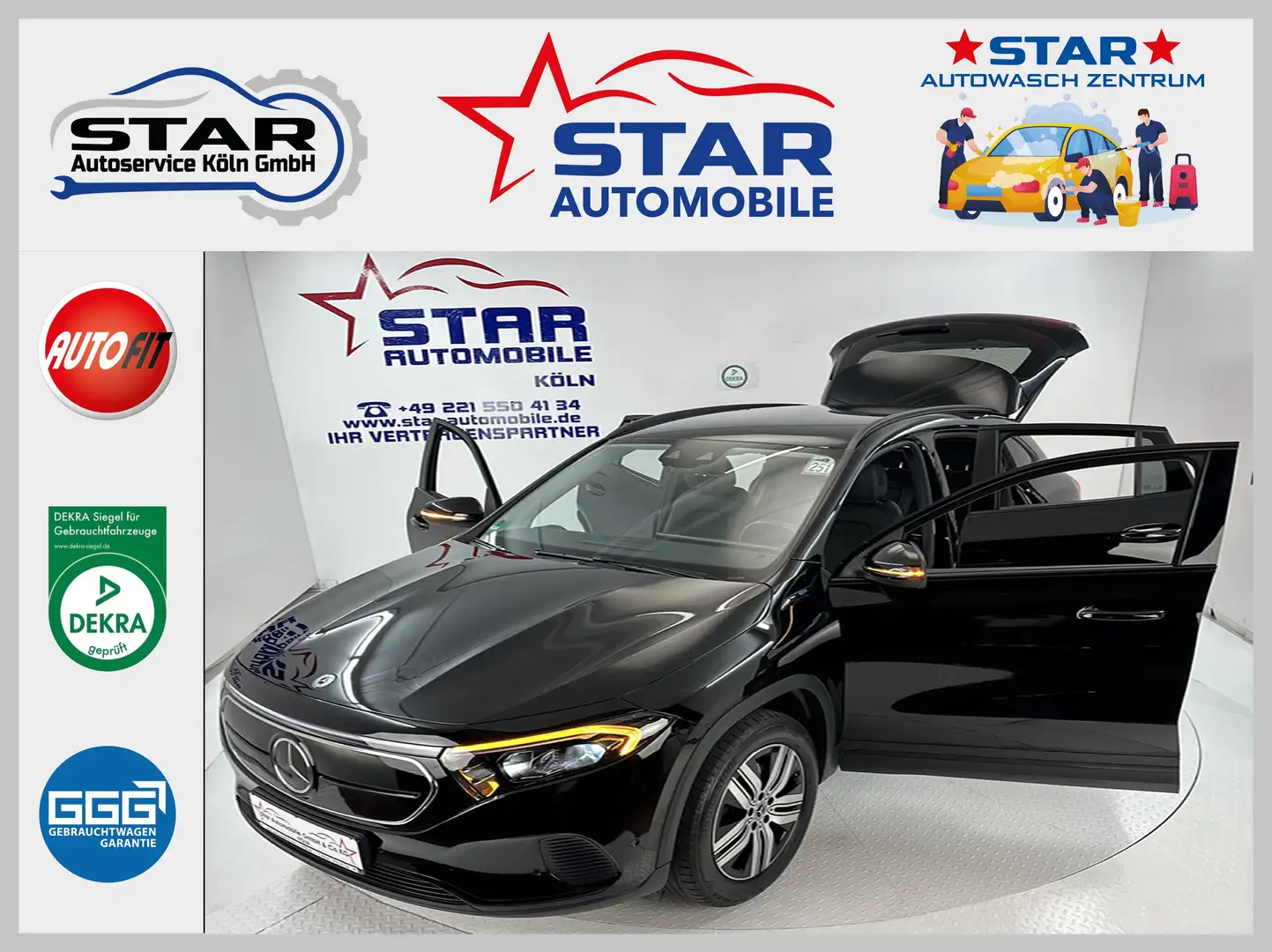 Mercedes-Benz EQA 250 EQA 250 Advanced*140KW*NAVI*TEMP*SH*LED*KAMERA*EU6 Noir - 1