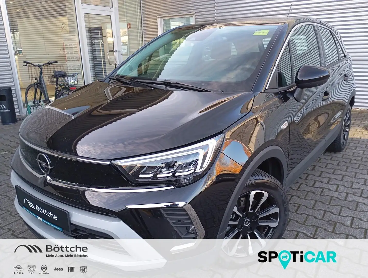 Opel Crossland 1.2 Elegance LED/Navi/AHK/SHZ/180°Kamera Zwart - 1