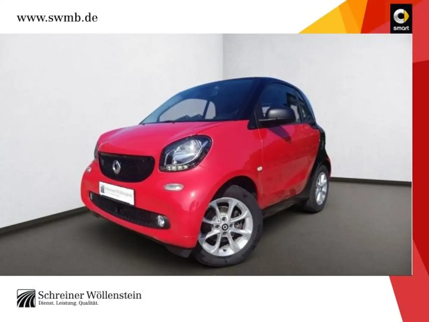 smart forTwo EQ  coupé passion HÄNDLER EXPORT GEWERBE Rot - 1