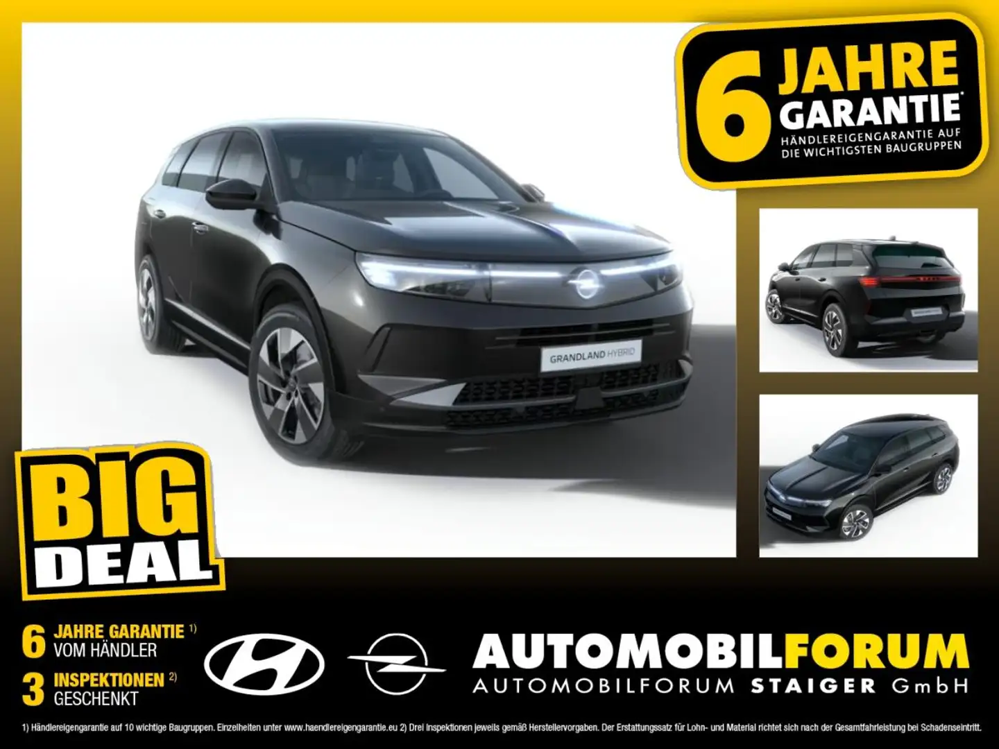Opel Grandland GS - der perfekte Mix aus Leistung und Effizienz! Schwarz - 1