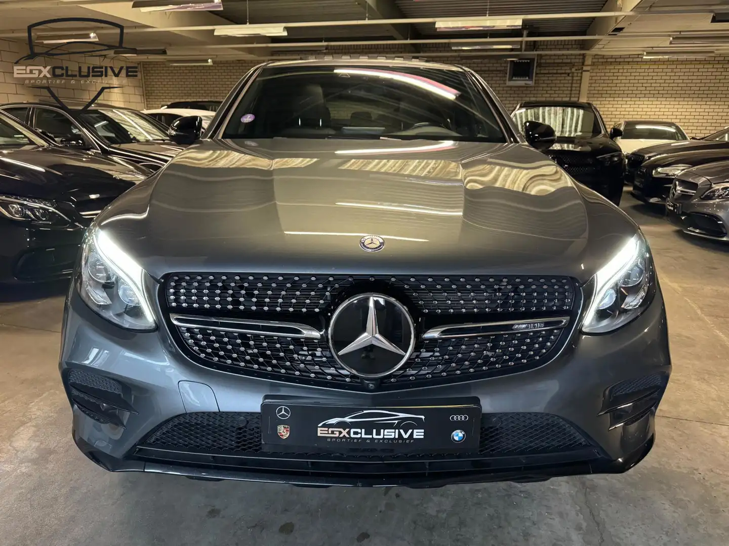 Mercedes-Benz GLC 43 AMG Coupé 4MATIC Pano/Burmester/Memory/NAP Grijs - 2