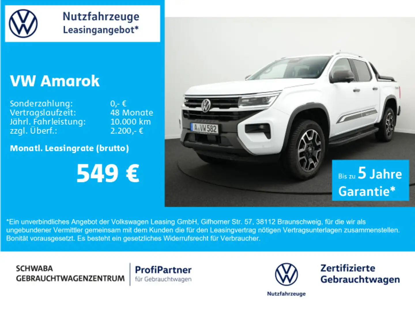 Volkswagen Amarok PanAmericana Double Cap 3.0 TDI *AHK*20"* Blanc - 1