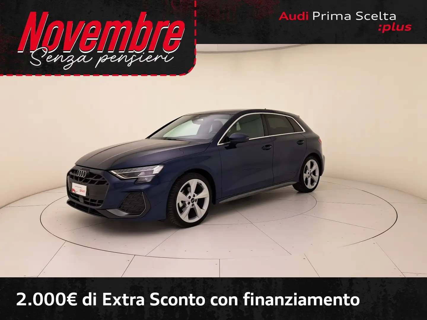 Audi A3 sportback 2.0 tdi s line edition 150cv s-tronic Azul - 1