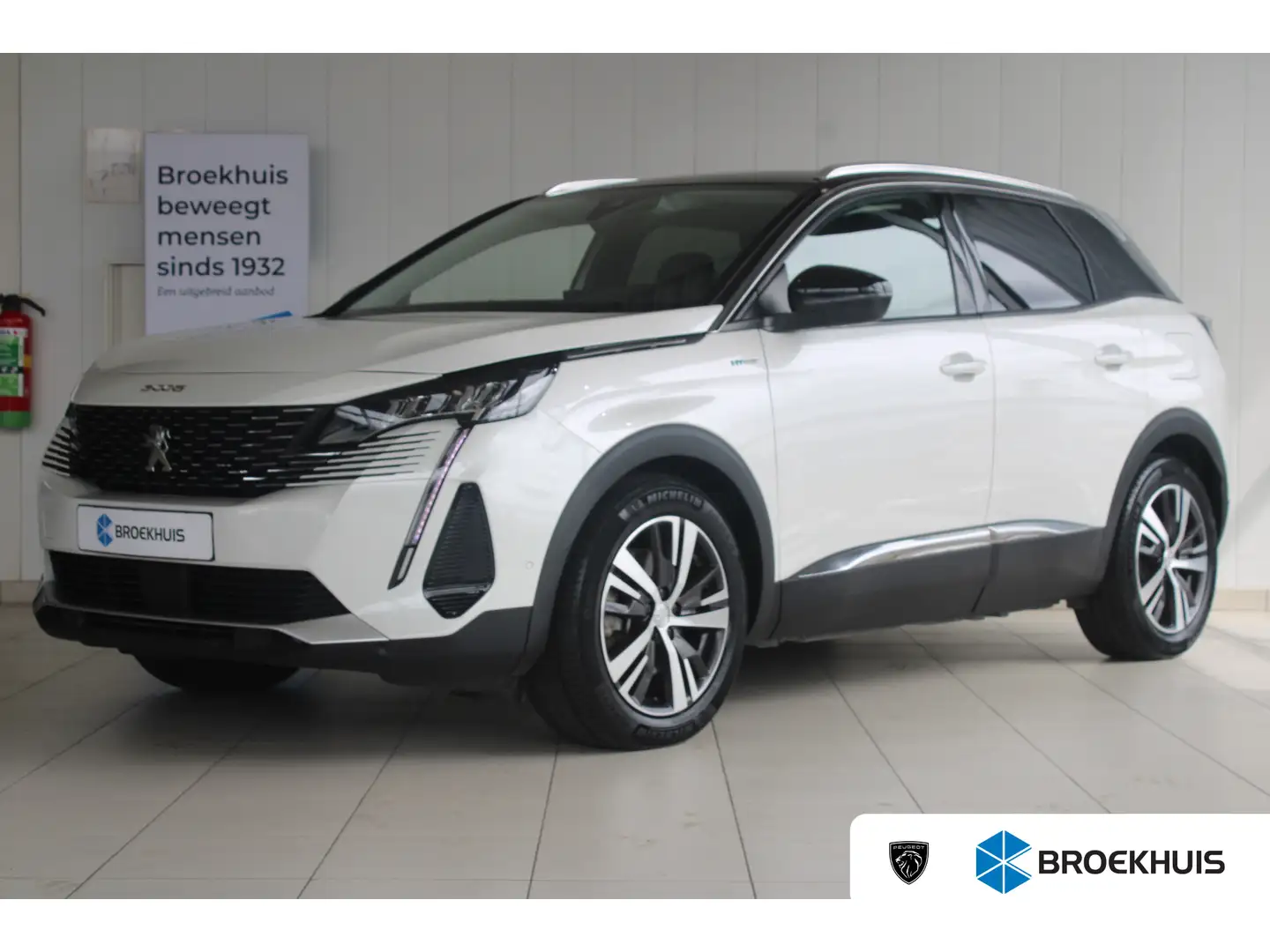 Peugeot 3008 1.6 HYbrid 225-PK Allure Pack Business AUTOMAAT | Wit - 1