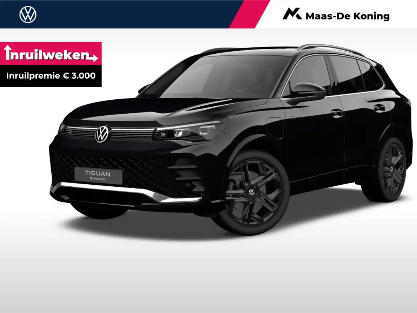 Volkswagen Tiguan R-Line-Edition 1.5 eHybrid 272 pk 6 versn. DSG · V Zwart - 1