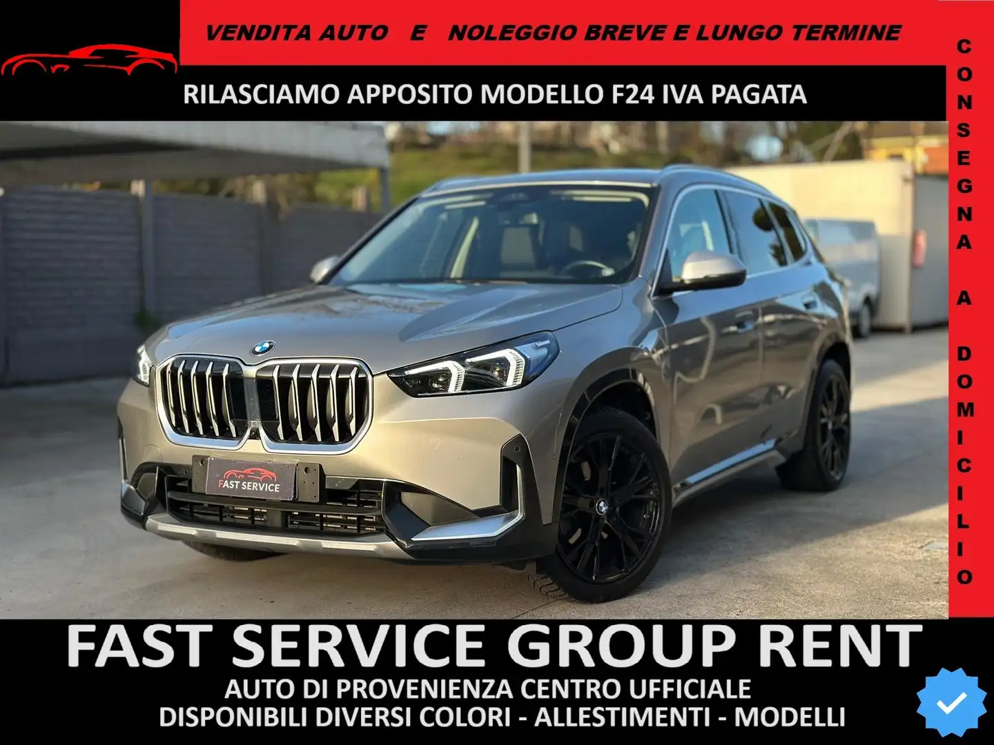 BMW X1 X1 U11 xdrive20d mhev 48V X-Line auto head up Argento - 1