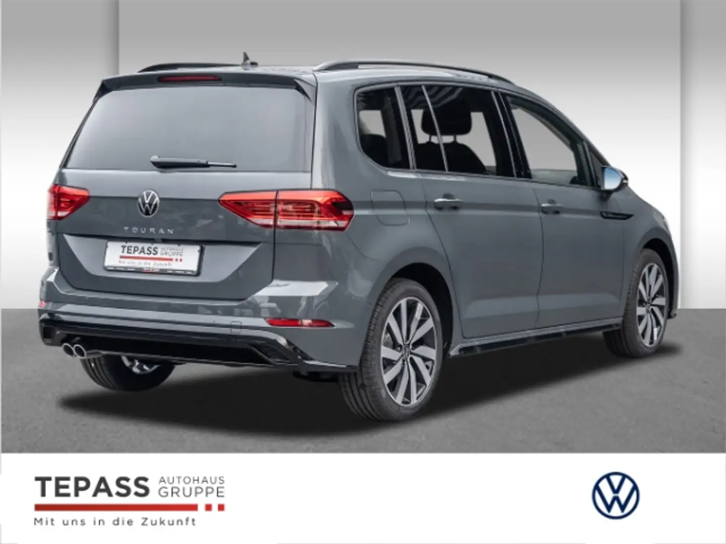 Volkswagen Touran 2.0 TDI R-LINE NAVI PANO AHK Gris - 2