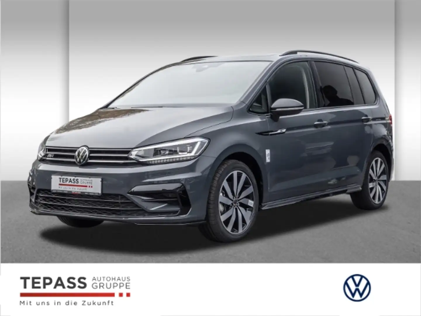 Volkswagen Touran 2.0 TDI R-LINE NAVI PANO AHK Gris - 1
