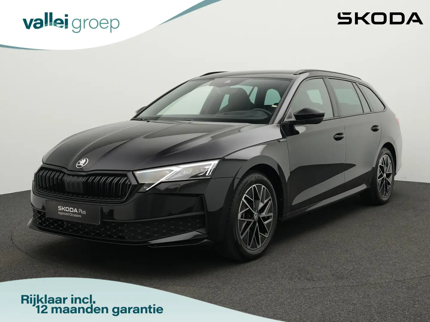 Skoda Octavia Combi 1.5 TSI 150 pk DSG MHEV Sportline Business | Zwart - 1