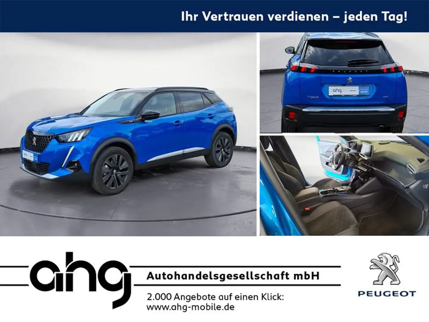 Peugeot 2008 BlueHDi 130 EAT8 Allure Pack Bluetooth PDC Blau - 1