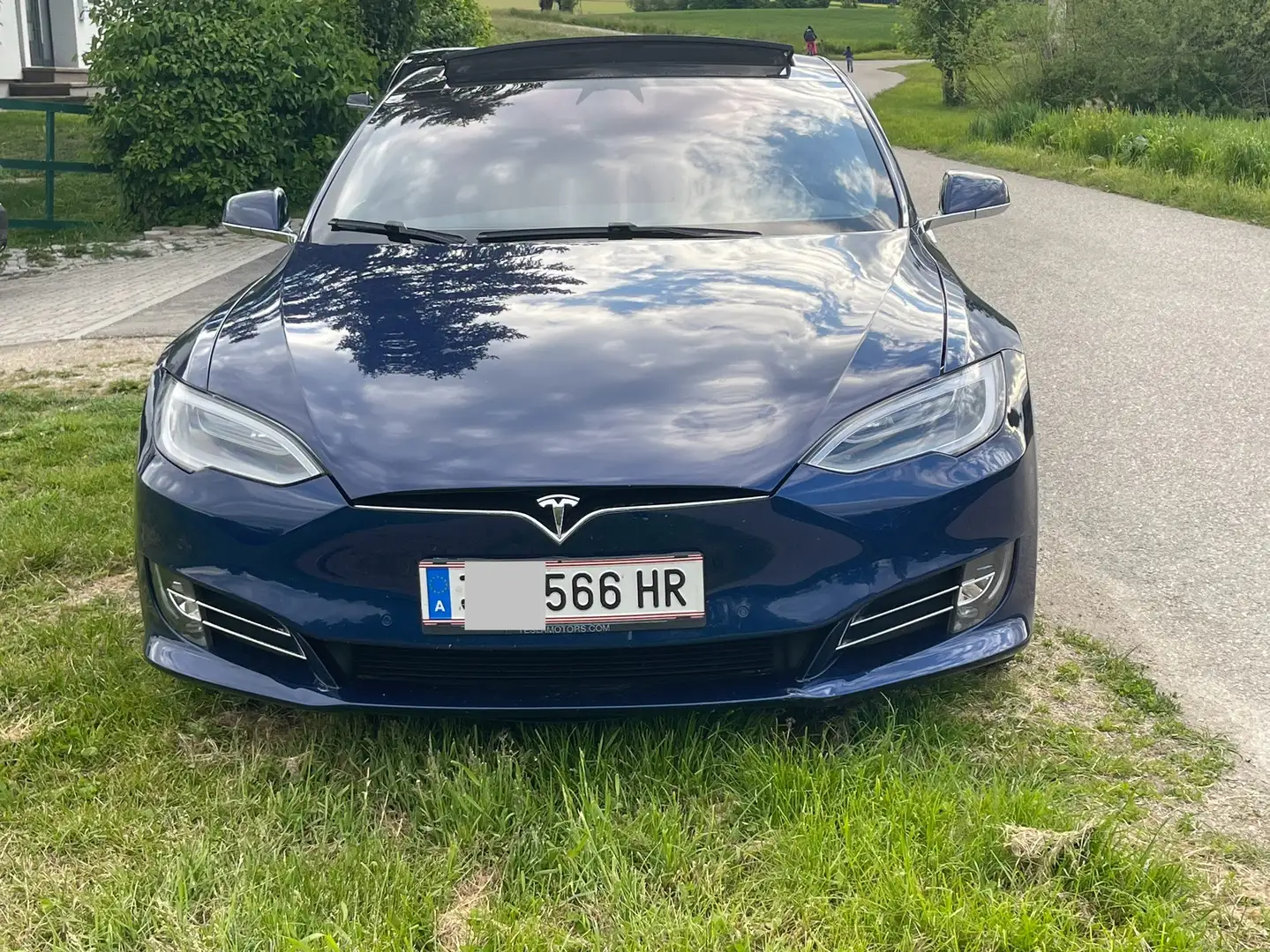 Tesla Model S 90D free supercharger AWD gratis laden Blue - 1