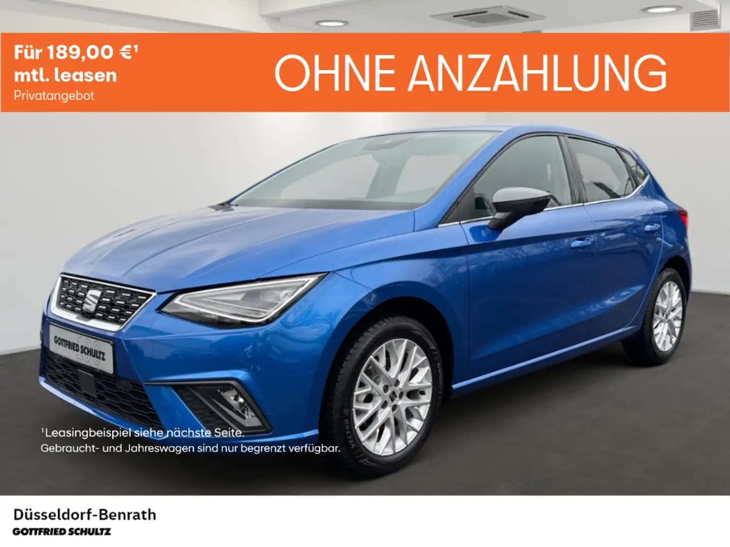 SEAT Ibiza Xcellence 1.0 TSI DSG Voll-LED Navi Einparkhilfe R Blau - 1