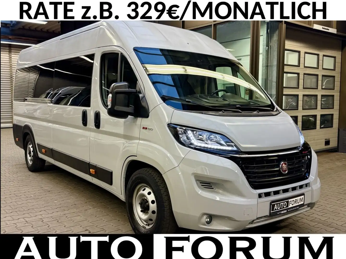 Fiat Ducato 2.3 D L5H2 AUTOMATIK VERGLAST AHK CAM PDC Grau - 1