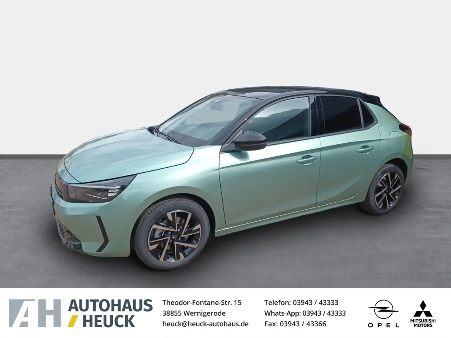 Opel Corsa F YES Digitales Cockpit LED Apple CarPlay Android Grün - 1