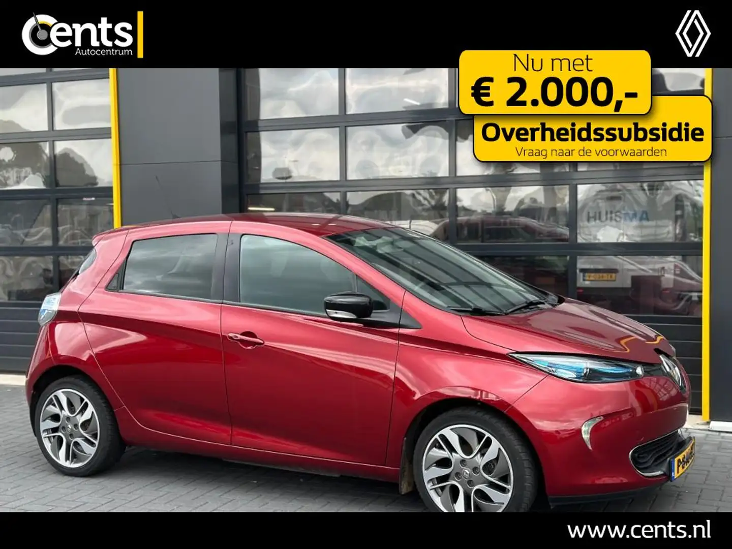 Renault ZOE R90 Intens (AccuHuur) 41 KwH Camera 17 Inch Red - 1