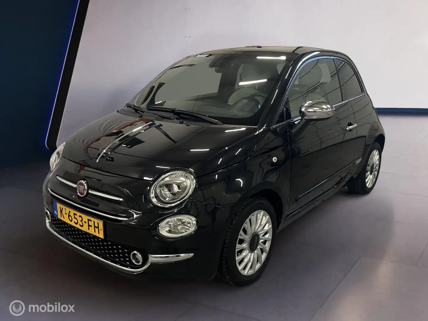 Fiat 500 1.0 Hybrid Star Pano/Applecar./Leer/Parksen./Org.N Zwart - 2