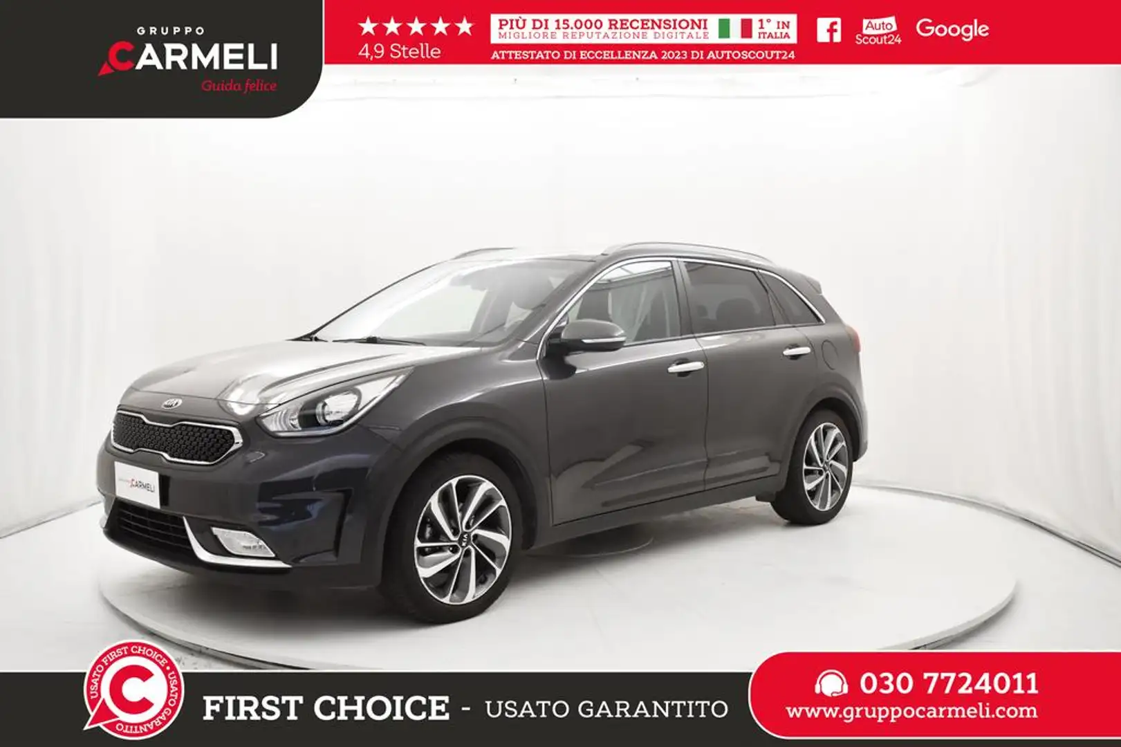 Kia Niro 1.6 gdi hev Style dct Gris - 1