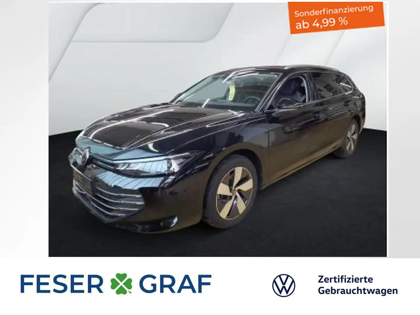 Volkswagen Passat Business 1.5 eTSI 7-DSG AHK KAMERA MASSAGE Noir - 1