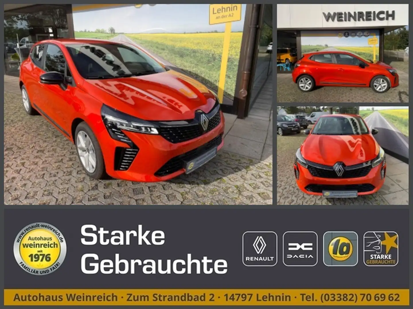 Renault Clio V - neues Modell mit Winterpaket & Klima Klima Orange - 1