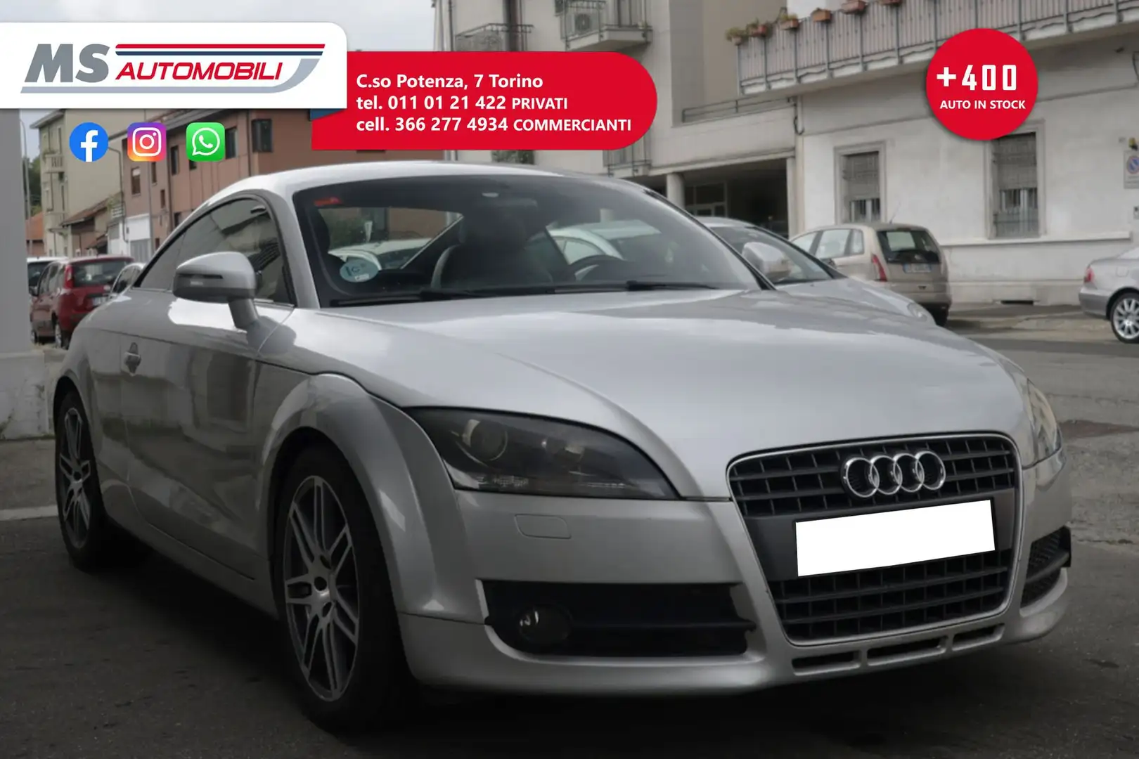 Audi TT TT Coupé 2.0 TFSI SLINE Unicoproprietario Silver - 1