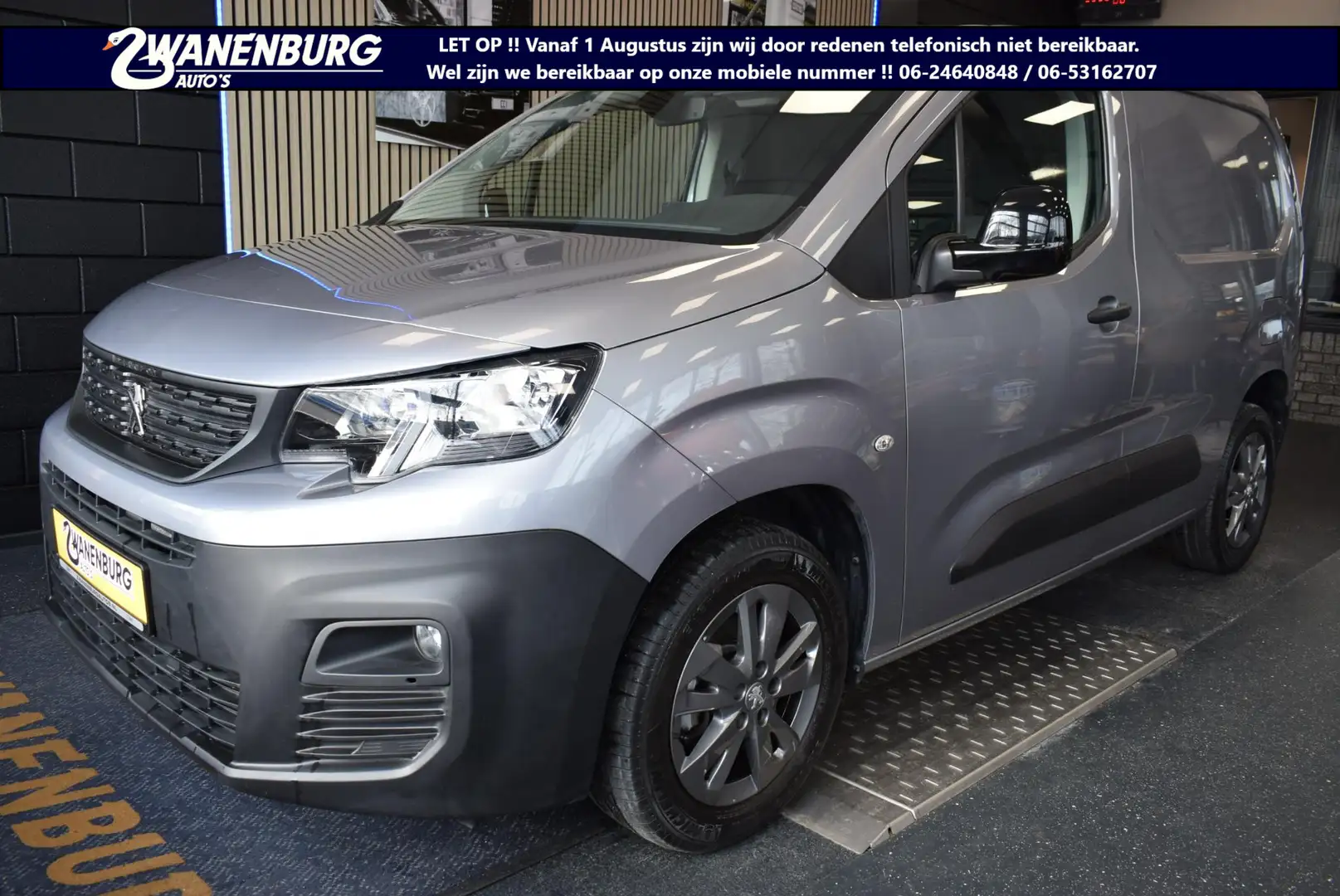 Peugeot Partner 1.2 PureTech 110 S&S L1 Navi Airco Cruise Km 48.80 Grijs - 1