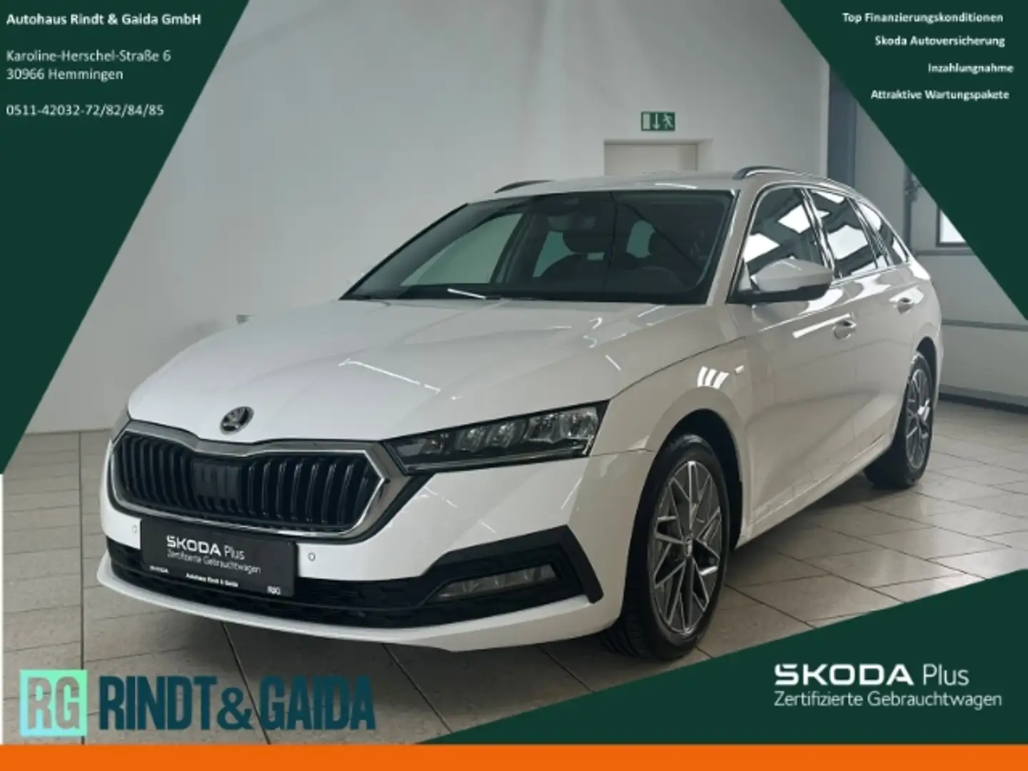 Skoda Octavia Combi 2.0TDI DSG Tour Navi ACC LED SHZ Weiß - 1