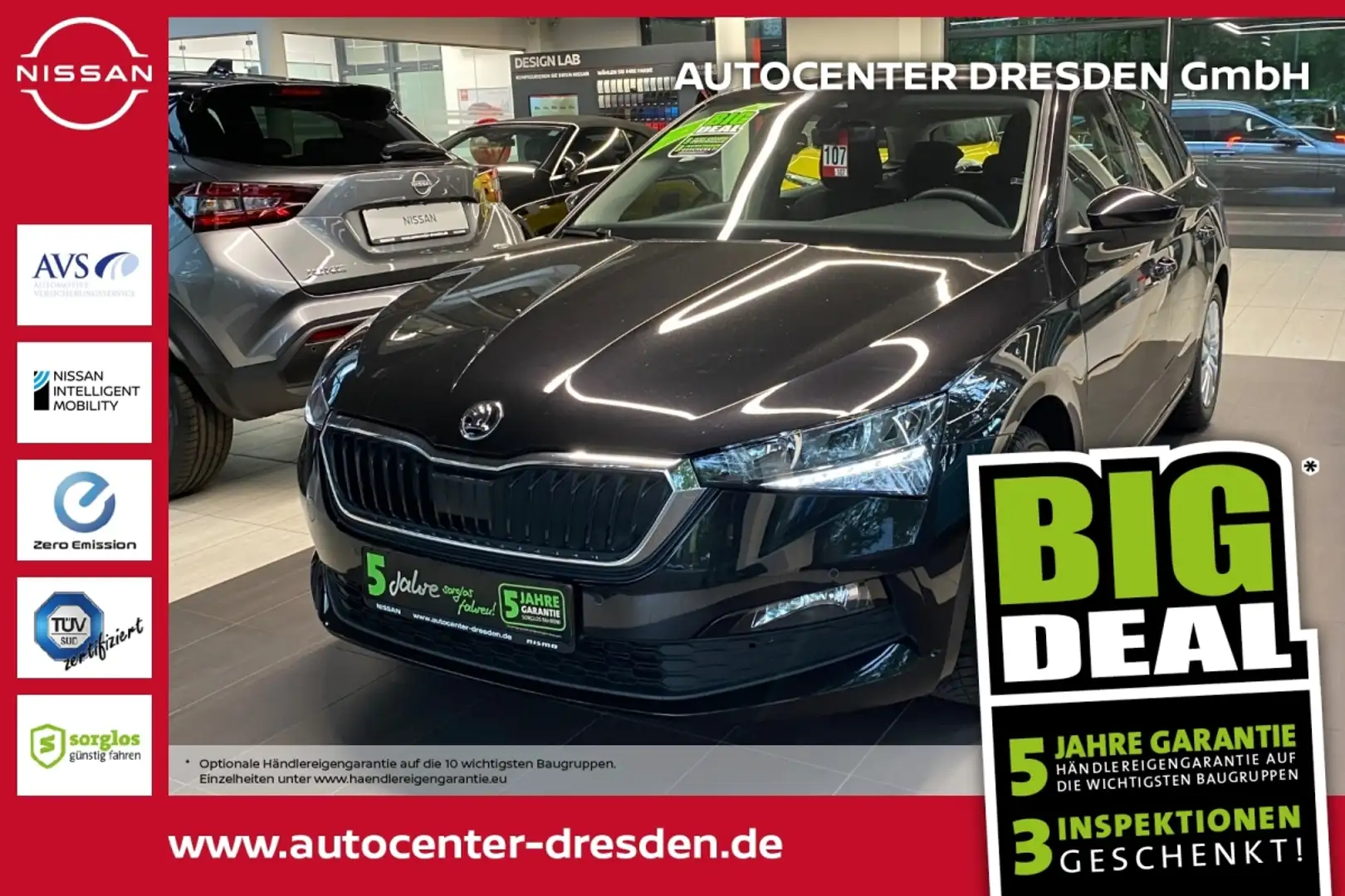 Skoda Scala 1.0 TSI  Ambition Navi PDC SitzH Klima Schwarz - 1