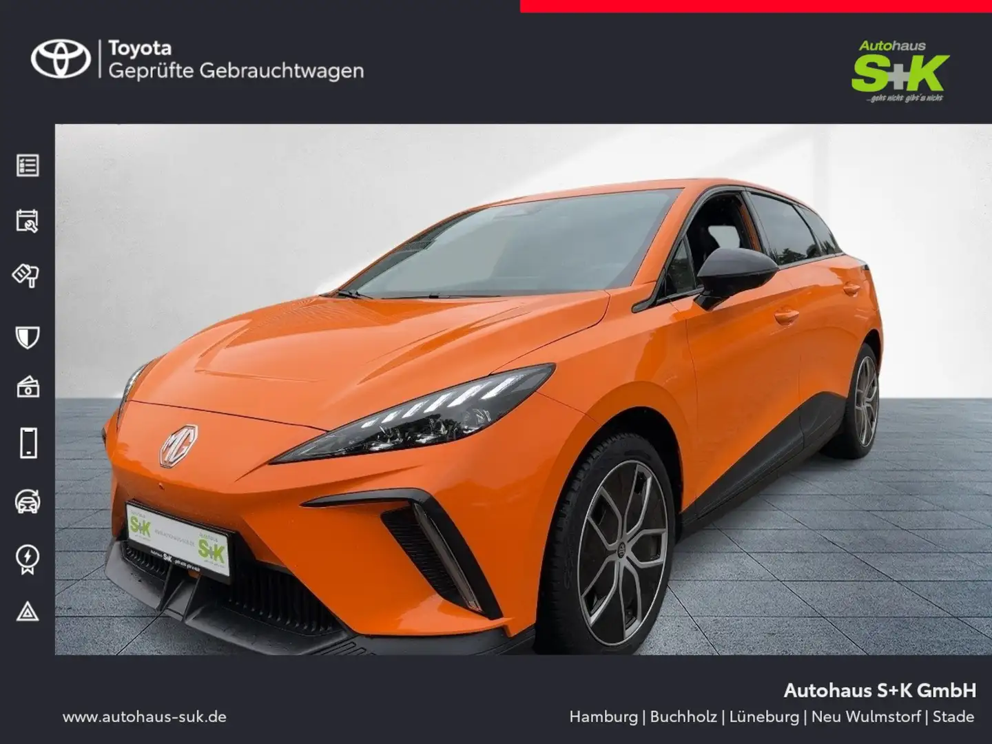 MG MG4 4 Trophy+++SHZ+KLIMA+PDC+LED-LICHT+CARPLAY++ Arancione - 1