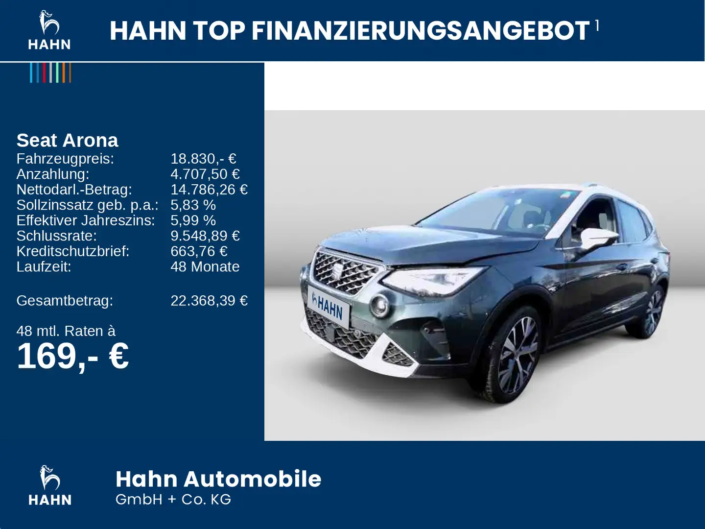 SEAT Arona 1.0TSI DSG Xperience Cam LED Navi Parklen Grün - 2