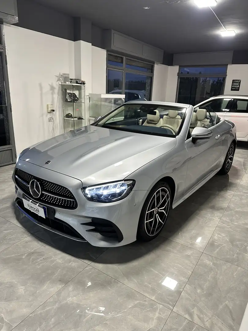 Mercedes-Benz E 220 Cabrio d Premium Plus 4matic UNICA IN ITALIA Argent - 1