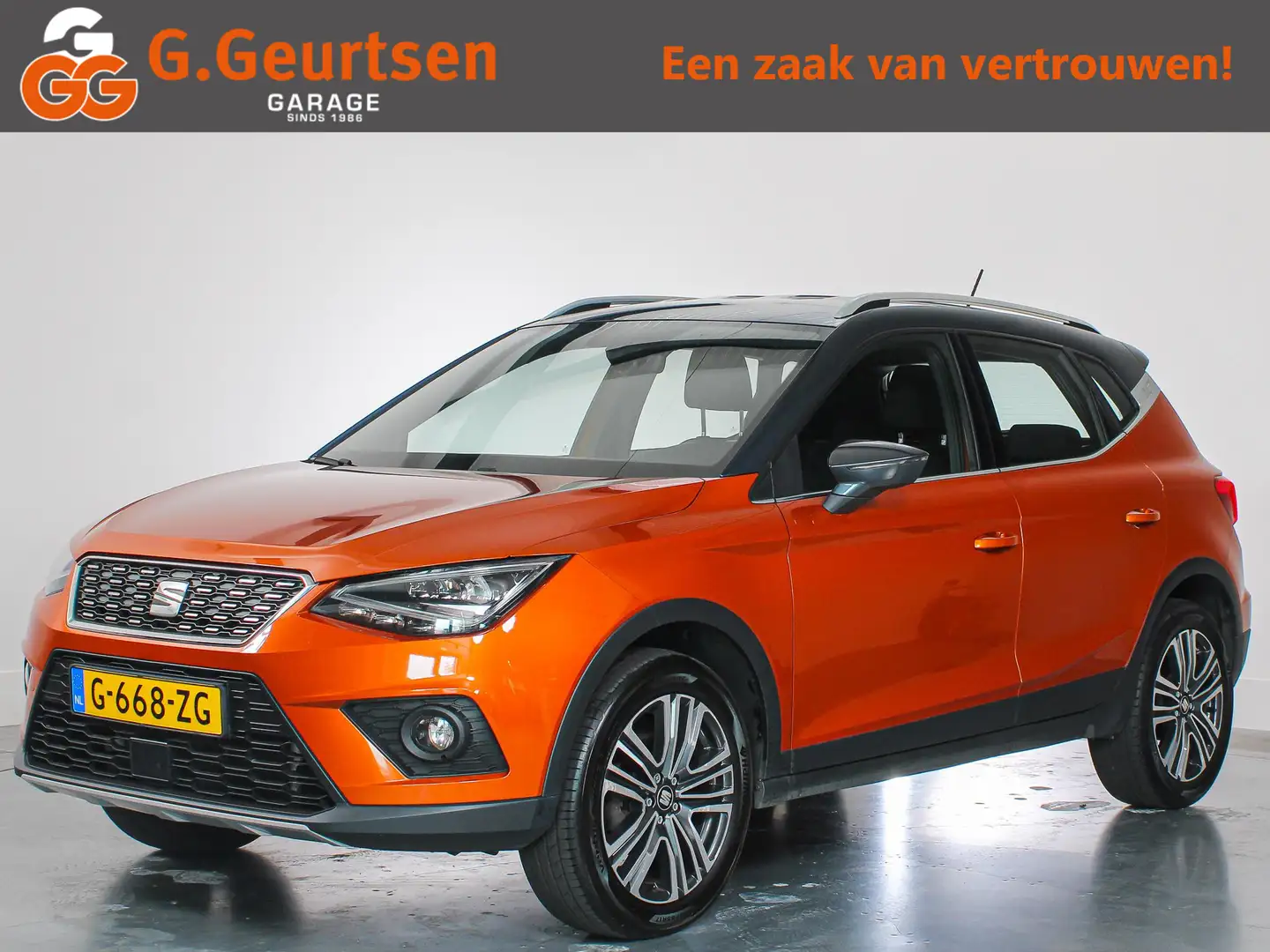 SEAT Arona 1.0 TSI Xcellence Business Intense, Automaat, Appl Oranje - 1