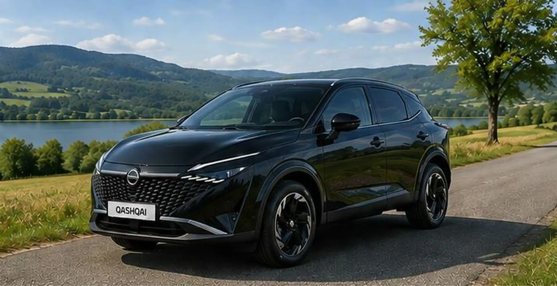 Nissan Qashqai 1,3 DIG-T MHEV N-Connecta Xtronic Schwarz - 2