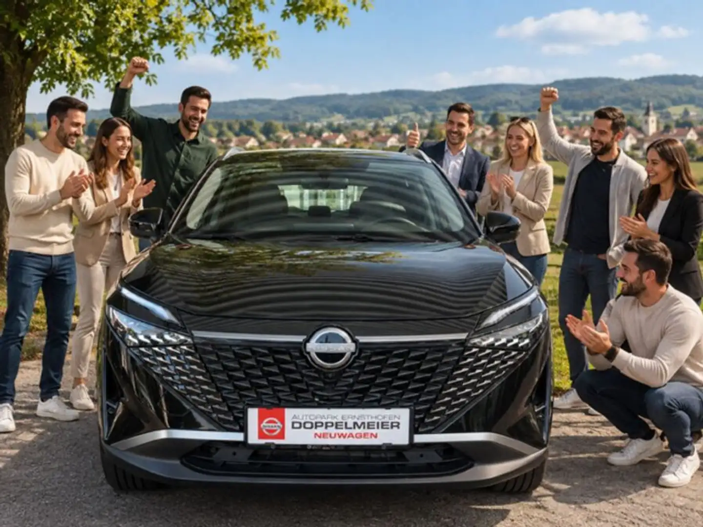 Nissan Qashqai 1,3 DIG-T MHEV N-Connecta Xtronic Schwarz - 1